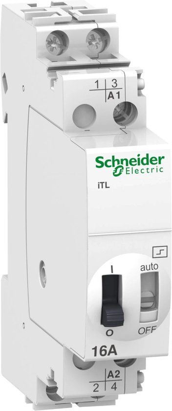 Schneider Electric Bistabiel relais - A9C30112 - E33NY - Wit