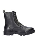 Nelson Kids leren veterboots zwart