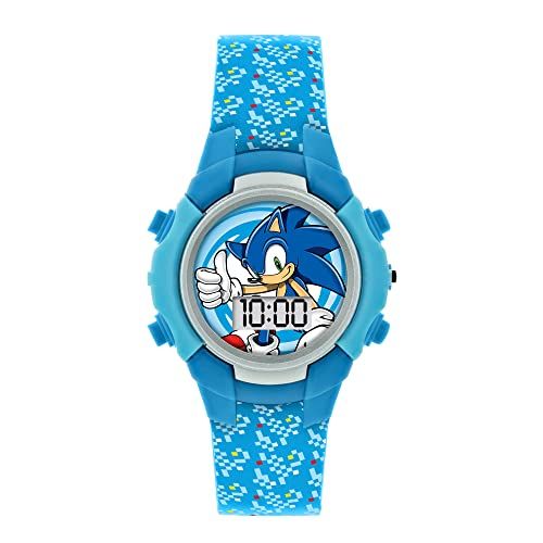 Sonic Jongen's Digitaal Quartz Horloge met Siliconen Band SNC4036 - Blauw