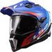 LS2 MX701 Explorer Hexa Endurohelm - Wit/blauw/rood - Maat L