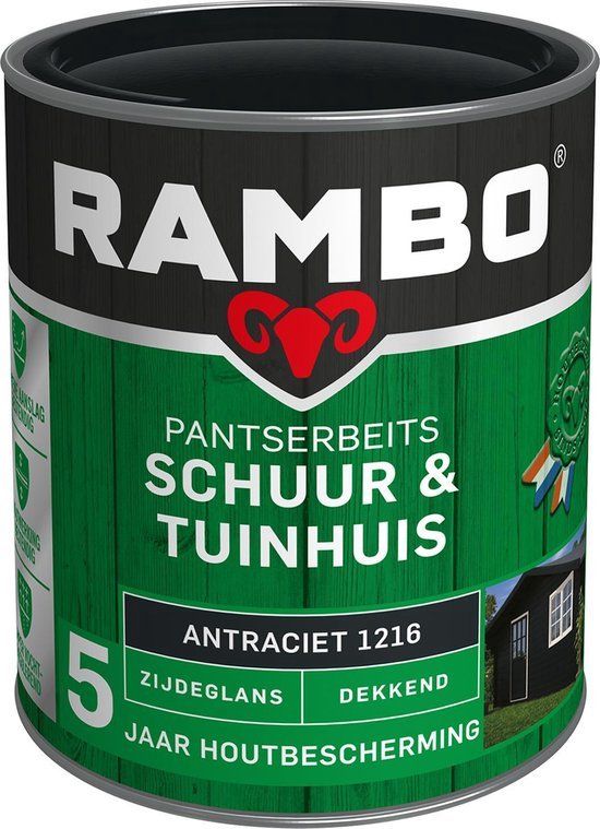 Rambo Pantserbeits Schuur & Tuinhuis Zijdeglans Dekkend - 8716242827719