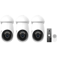 TP-Link Tapo C560WS 3-Pack + D235 Smart Battery & Wired Doorbell