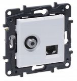 Legrand NILOE STEP - Module Gniazdo TV TYP F - 1x UAE CAT.6 UTP - Wit