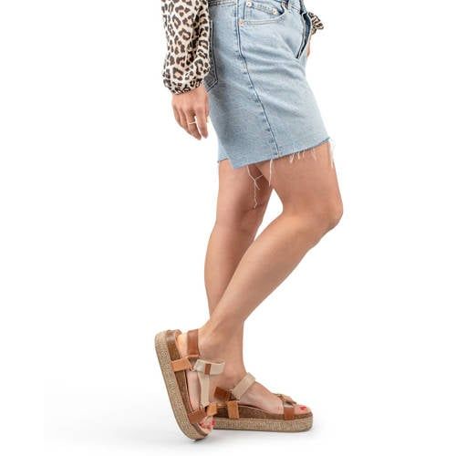 POSH by Poelman Romee sandalen beige/bruin