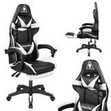 Krüger&Matz Warrior Gamingstoel GX-150 KM0790-BW, zwart-wit