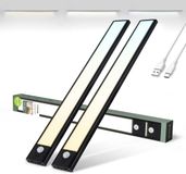 Brendz Keukenverlichting Onderbouw LED, 2 x 40cm, USB-C Oplaadbaar, Dimbaar, Zwart