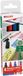 edding 400 marqueur permanent - noir, rouge, bleu, vert - 4 marqueurs - pointe ronde 1 mm