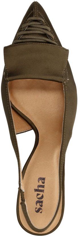 Sacha Dames Groene Slingbacks Maat 36