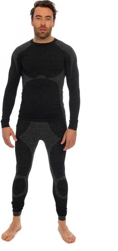 Heatkeeper Thermo Set Heren Premium - Zwart - Maat L