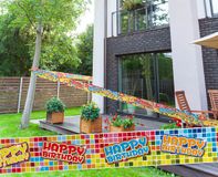 Folat Afzetlint Birthday Blocks - 7 meter