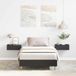 Maison Exclusive Lit simple exclusif - Structure de lit sans matelas, noir, 90x200 cm, en panneaux de particules