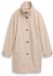 Tom Tailor - Wollen jas met opstaande kraag - Maat XS - beige heringbone