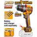 Ingco Perceuse-visseuse À Percussion Sans Fil - Tension: 20v - Couple Maxi: 66 Nm - Mandrin: 13 Mm- Réf : 110300
