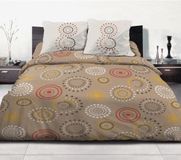 Home Passion Dekbedset 100% Katoen FIREWORKS - Taupe - 220x240 cm