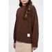 NIK&NIK gebreide sweater met backprint - donkerbruin