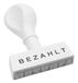 Wedo 1939 Traditionele Berichtstempel van Kunststof, Wit
