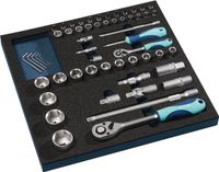 TECWERK Gereedschapsmodule 55-delig 2/3-module Steeksleutel