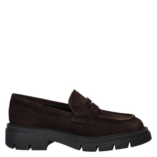 Nelson Suède loafers bruin