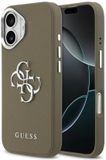 Guess Hoesje Voor iPhone 17 Granuleerd Logo 4G Advanced Zwart