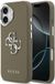 Guess Hoesje Voor iPhone 17 Granuleerd Logo 4G Advanced Zwart