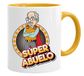 Superhero Mok/Mok Opa - Hier drink je een Super Opa - Mok ontbijt/cadeau-idee voor verjaardag voor grootouders. Keramiek 350 ml/origineel en grappig cadeau