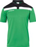 Uhlsport Offense 23 Polo Kinderen - Groen / Zwart / Wit | Maat: 140
