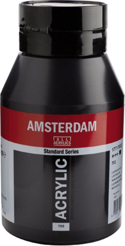 Amsterdam Acrylverf 702 Lampenzwart - 8712079281199