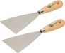 Amig Plamuurmes - 2x - werkbreedte 90 mm - roestvrij staal - houten greep