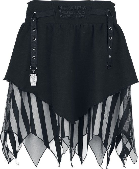 Beetlejuice Never Trust the Living Dames Minirok - zwart - M