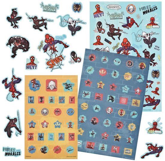 Undercover Super Sticker Set Spiderman - 500+ st.
