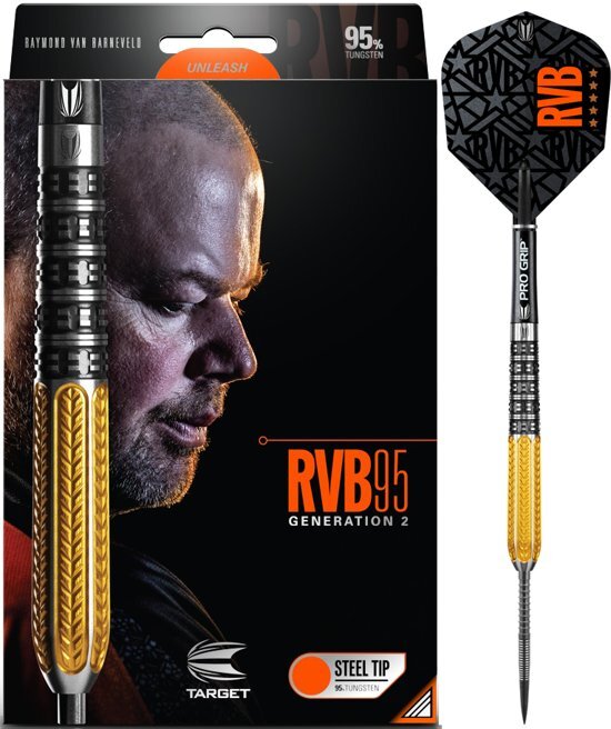 - Target Steeltip Raymond van Barneveld Gen.2 RVB 95% 25 gram Dartpijlen