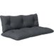 Lilian Ensemble de 2 coussins d'extérieur gris