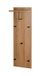 HAKU Wandkapstok eiken, zwart, MDF, metaal - Maat: B 30 cm x H 100 cm x D 20 cm, Stijl: Modern