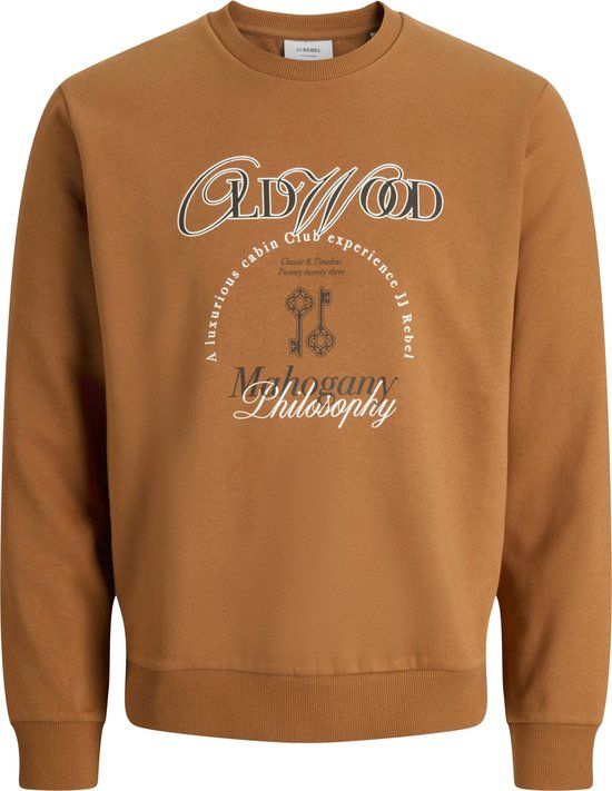 JJ Rebel JREBPHIL CREW NECK SWEAT Bombay Brown XL