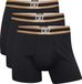 CR7 - Cristiano Ronaldo CR7 Heren Boxershorts Effen Zwart Gold 3-Pack - Maat L