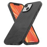 R2B Telefoonhoesje voor iPhone 15 – Geschikt voor MagSafe – Technisch Geweven Case – Schokbestendig – Inclusief Screenprotector – Zwart
