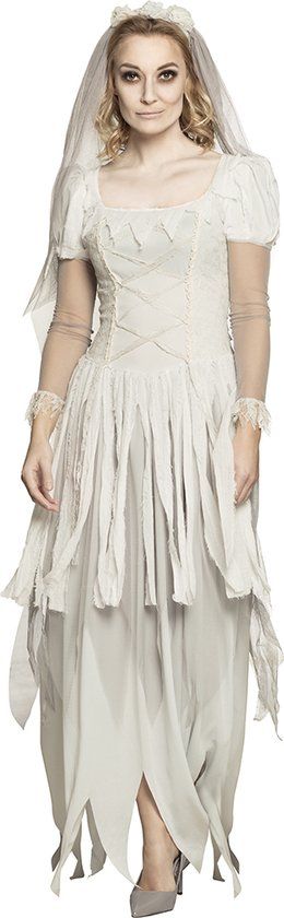 Boland Ghost Bride Costume - Women's Size M (40/42) - Halloween Horror Dress Up