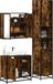Maison Exclusive - Ensemble de meubles de salle de bain 3 pièces en bois composite chêne fumé