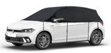 Walser Dekzeil voor auto All Weather - autozeil halve garage Maat 1 Auto zwart