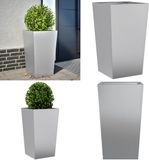 vidaXL Plantenbak 45x45x75 cm gegalvaniseerd staal