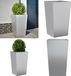 vidaXL Plantenbak 45x45x75 cm gegalvaniseerd staal