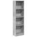 vidaXL Boekenkast 40x24x143 cm bewerkt hout betongrijs