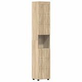 vidaXL Badkamerkastenset Tulum Sonoma Eiken 37 x 31,5 x 203 cm