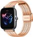 Strap-it Amazfit GTS 3 roestvrij stalen band - rosé goud