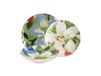 Service de table 36 pièces en porcelaine à motif floral