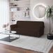 Italian Bed Linen Elastische bankovertrek IRIS met volledige afdekking, bruin, 3-zits