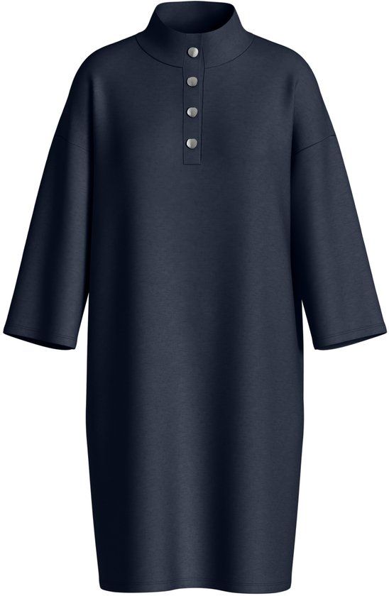 VILA Visiffi High Neck 3/4 Dress/Pb/Dfs Dames Jurk Marineblauw L