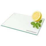 Moritz & Moritz Snijplank Glas - 8 mm Dikte - Veiligheidsglas met Antislipvoetjes - 40 x 30 cm - Transparant