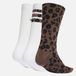 Adidas 3-pack Leopard Sokken bruin Textiel - Maat 42
