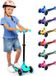 SereneLife Trottinette Aqua - Trottinette 3 roues - Pliable - Éclairage LED - Guidon réglable - 50 kg